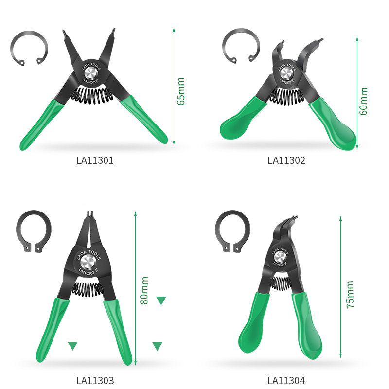 Snap Button Plier - LAOA Mini คีม 3 นิ้วมุมขวา Beak