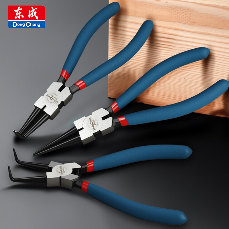 Snap Button Plier - คีมวงแหวนญี่ปุ่น 5/7/9 นิ้ว เหล็กกล้าคาร์บอน สำหรับใช้งานภายในและภายนอก แบบตรงและแบบงอ