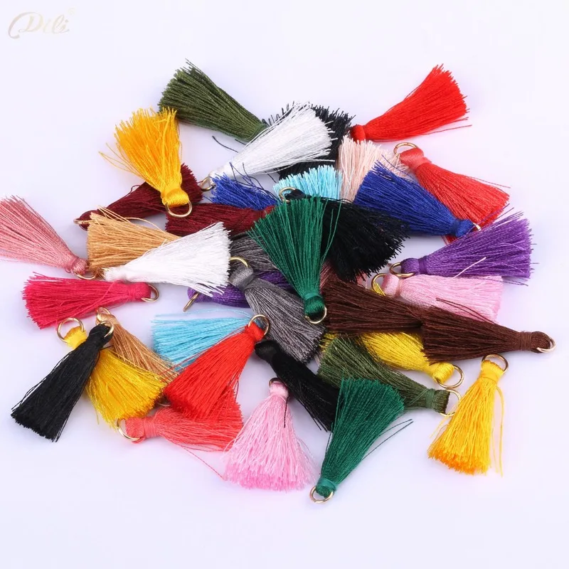 Is Sewing Textile Art - พู่ห้อยขนาดเล็ก 3 ซม. โพลีเอสเตอร์ 300 ชิ้น/ล็อต