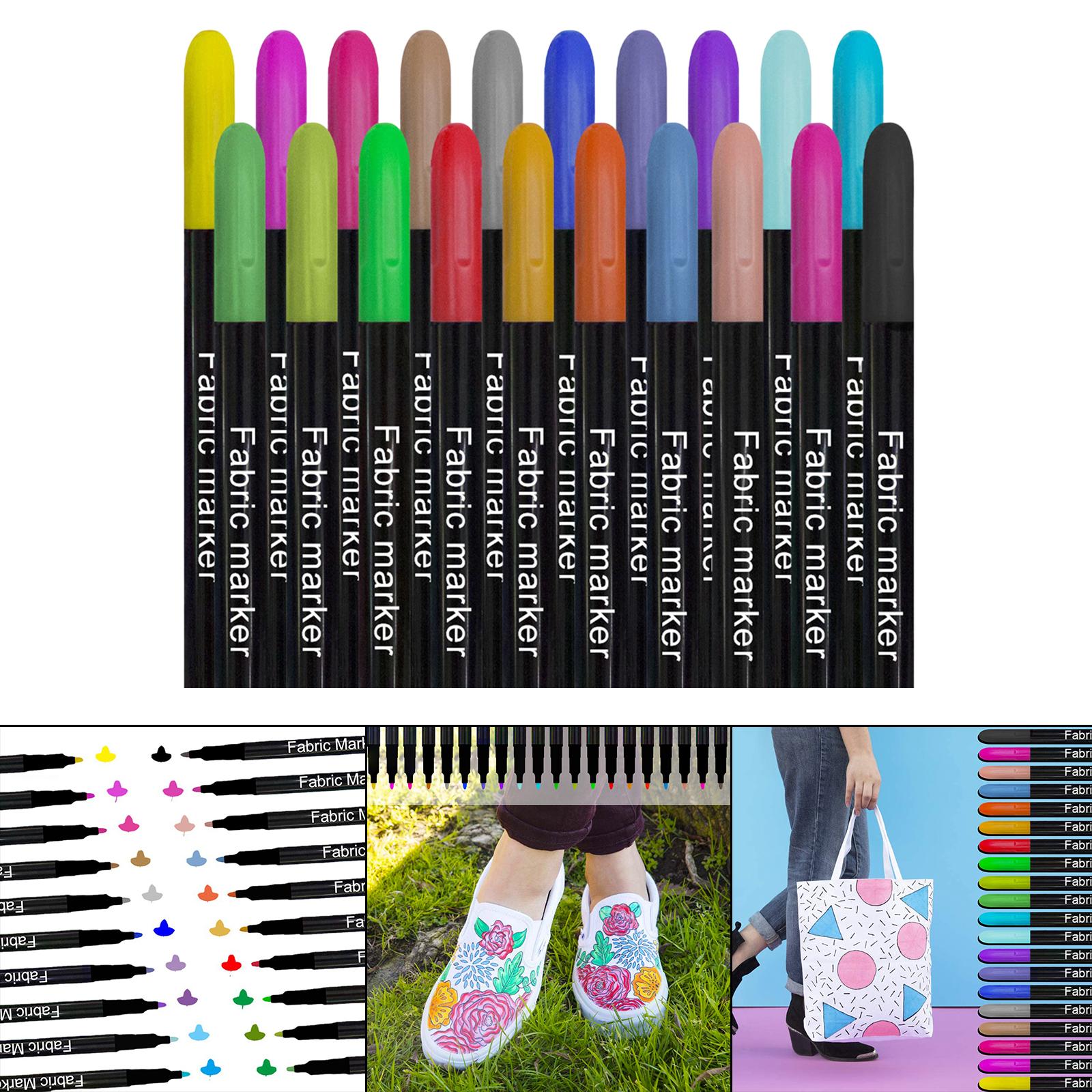 Is Sewing Textile Art - สีสันผ้า Markers ปากกางานฝีมือผ้าปากกาสําหรับกระเป๋าถือรองเท้าผ้าใบเสื้อผ้าตกแต่งอุปกรณ์เย็บผ้า