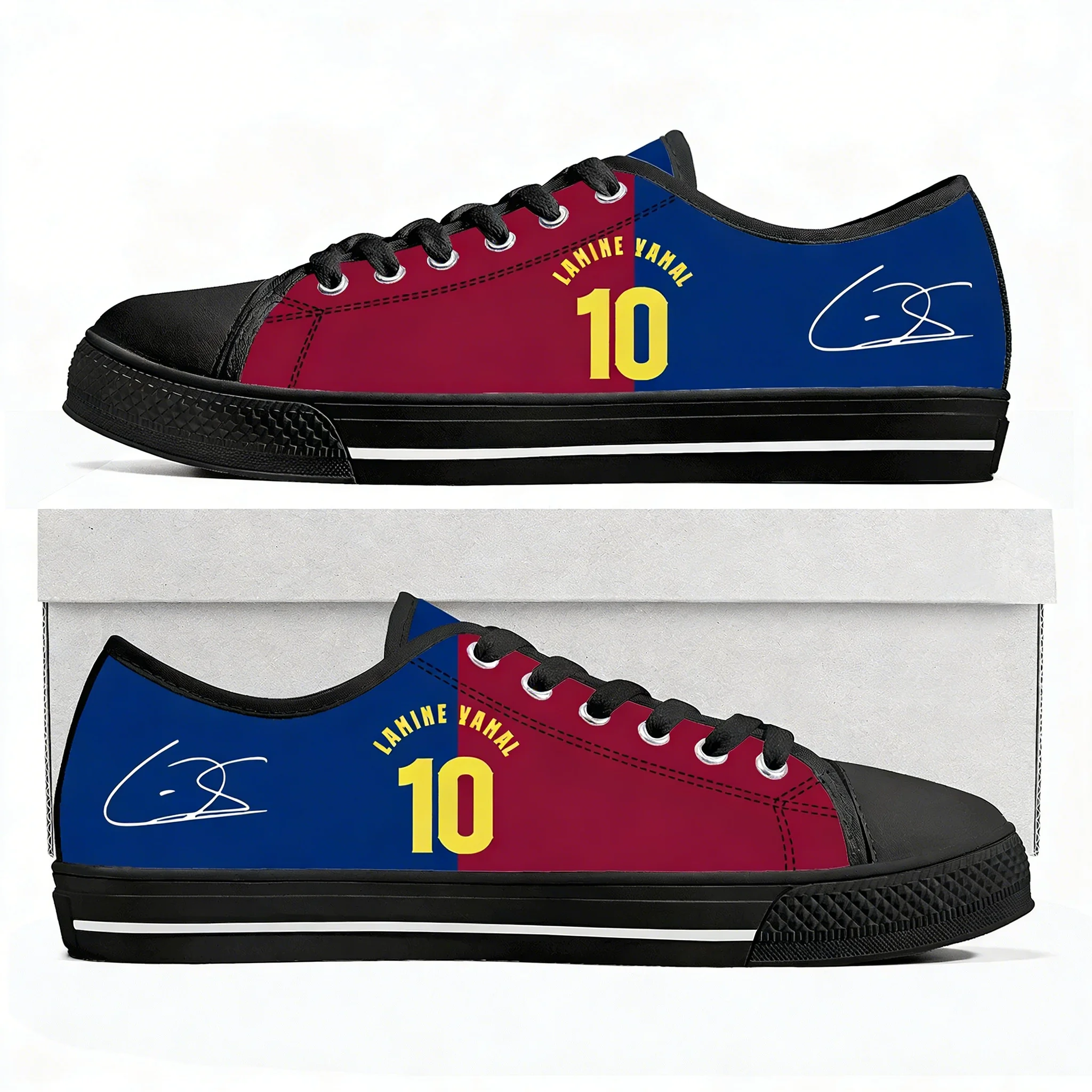 Sewing Custom - รองเท้าผ้าใบ Yamal No.10 แบบสวมลำลองสำหรับผู้ชาย ผู้หญิง วัยรุ่น
