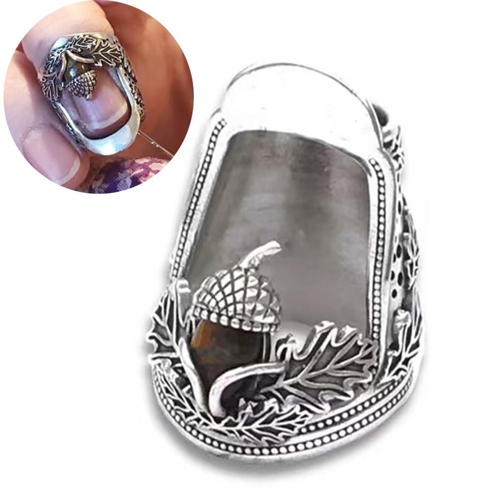 Sewing Thimble Metal - โลหะเปิดเล็บ Acorn Thimble ทนทาน DIY Craft