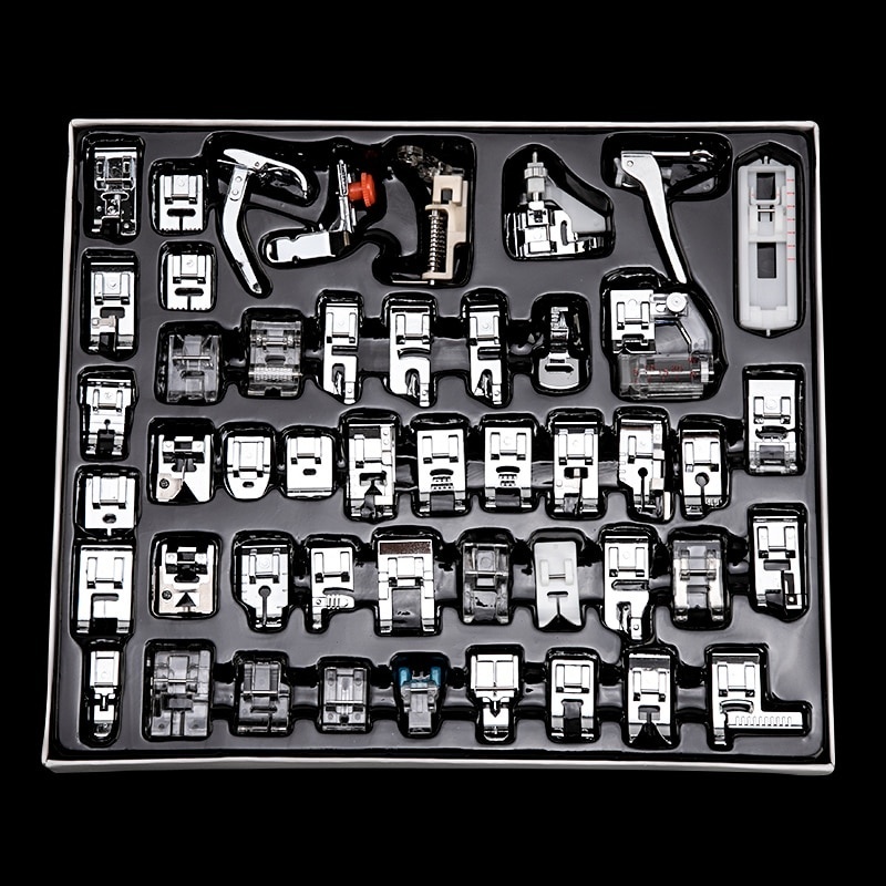 Sewing Tt - 32 ชิ้นอุปกรณ์จักรเย็บผ้า Presser เท้าสําหรับจักรเย็บผ้าฟุตชุดชุด