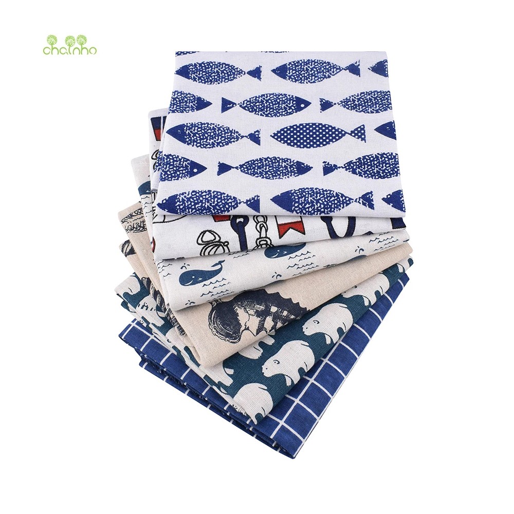 Sewing Geotextile Fabric - Chainho,พิมพ์ผ้าฝ้ายผ้าลินิน,DIYเย็บวัสดุQuilting,ผ้าสําหรับโต๊ะ,โซฟา,ผ้าม่าน,กระเป๋า,เบาะ,เฟอร์นิเจอร์,15CL14