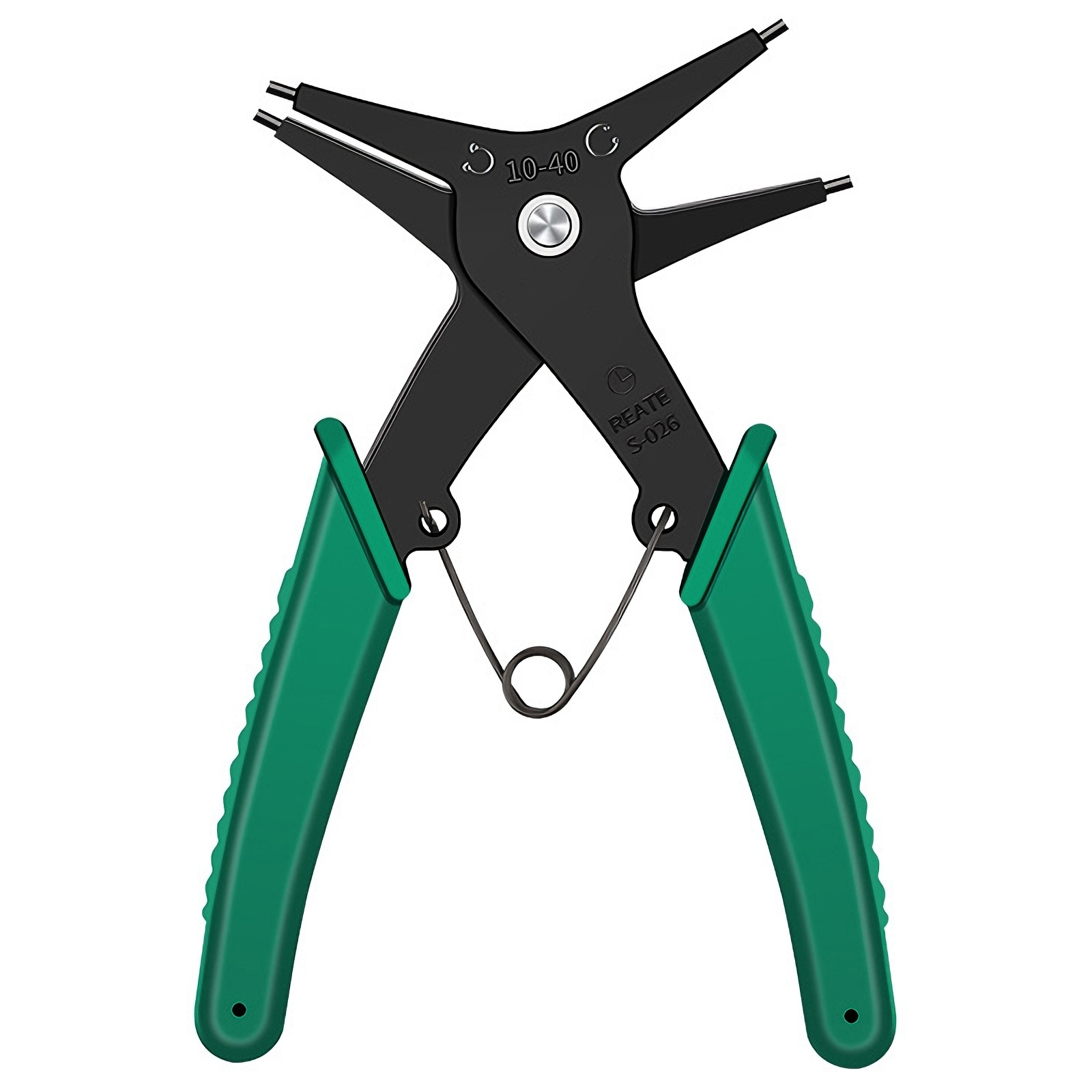 Snap Button Plier - คีมถอดวงแหวนแบบสองหัว ใช้ได้ทั้งวงแหวนภายในและวงแหวนภายนอก สำหรับถอดและติดตั้งวงแหวนล็อคแบบกลม เครื่องมือช่าง