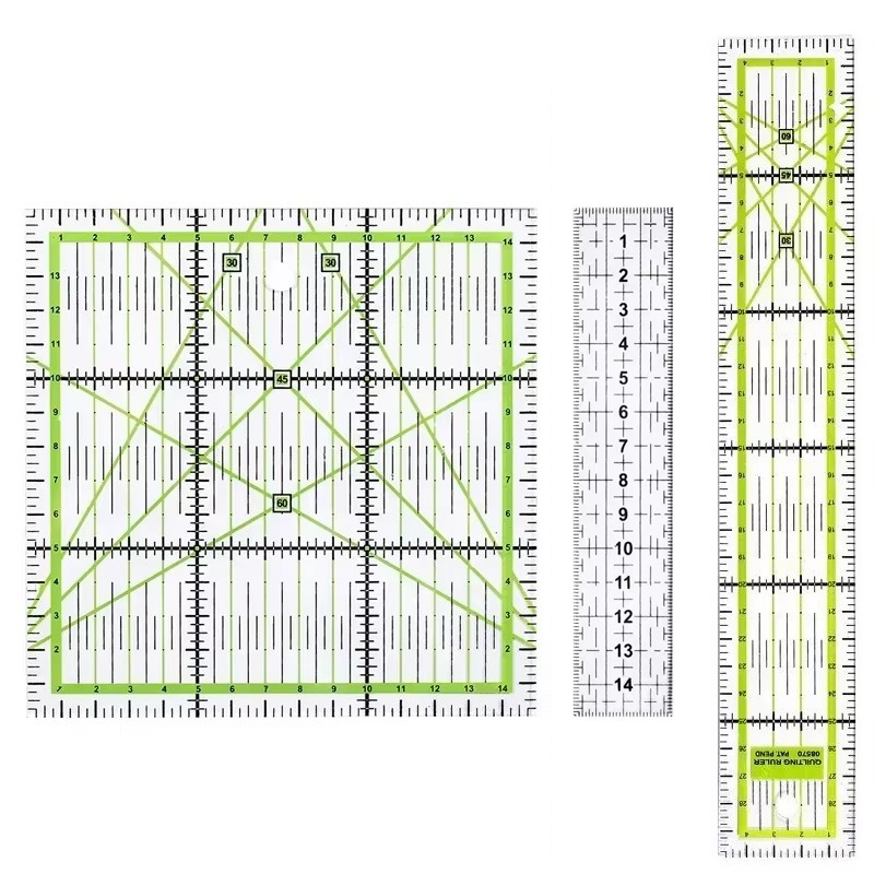 Sewing Gauge Ruler - 1/2pcs 15cm Quilting Patchwork ไม้บรรทัดผ้าตัดไม้บรรทัดอะคริลิคเย็บไม้บรรทัด DIY