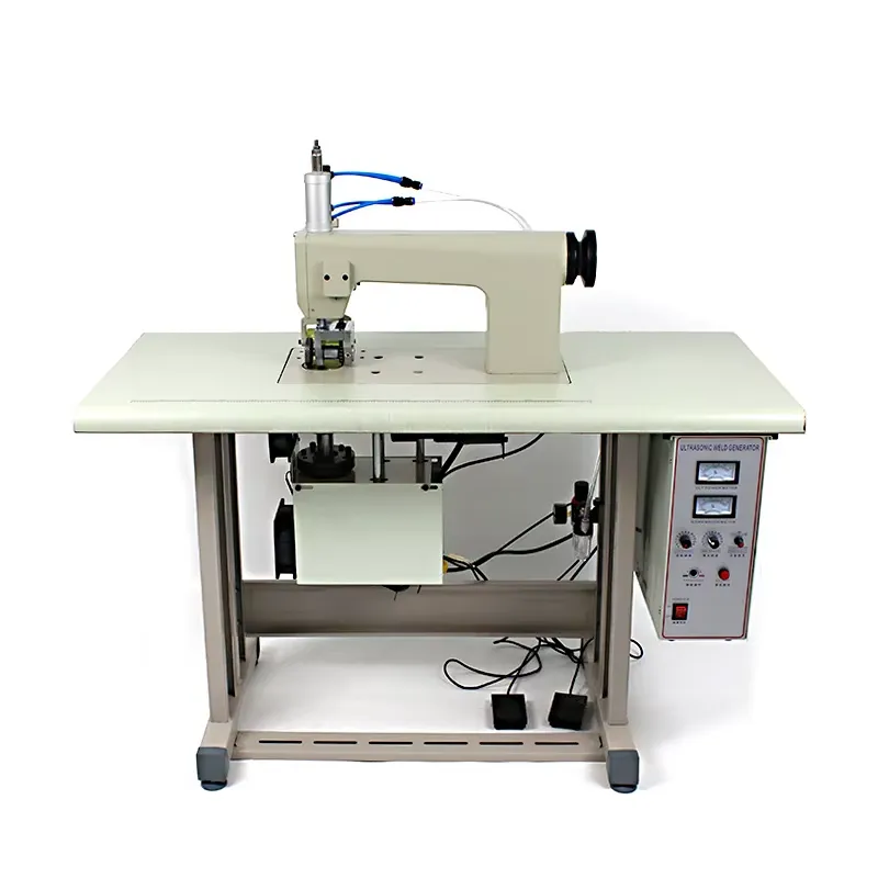 Sewing Machine In Textile Industry - เครื่องเย็บผ้าลูกไม้แบบอัลตราโซนิกสำหรับงานอุตสาหกรรม 20kHz 220V สำหรับการเชื่อมต่อผ้าสิ่งทอ
