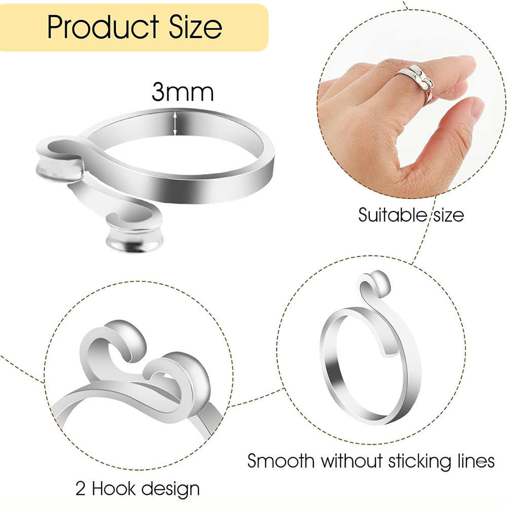 ถักโครเชต์ LOOP แหวนถัก DIY เส - Sewing Thimble Metal บทวิจารณ์และราคา