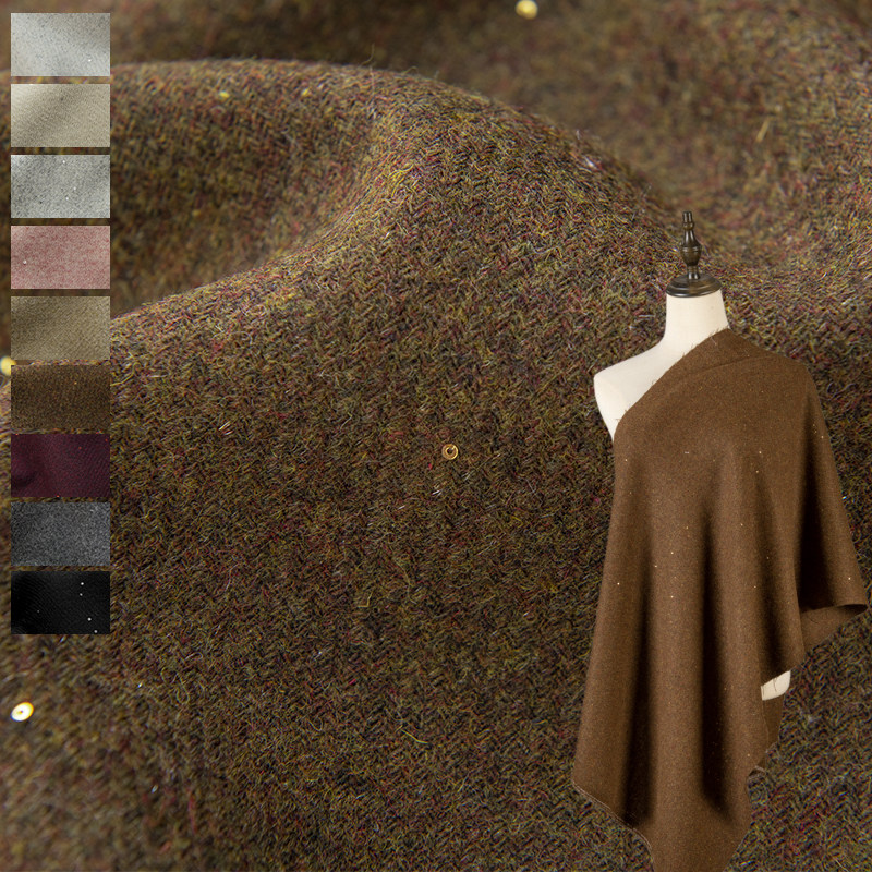 ผ้าทวีดผสมขนสัตว์ลายดาวระยิบระ - Sewing Tweed บทวิจารณ์และราคา