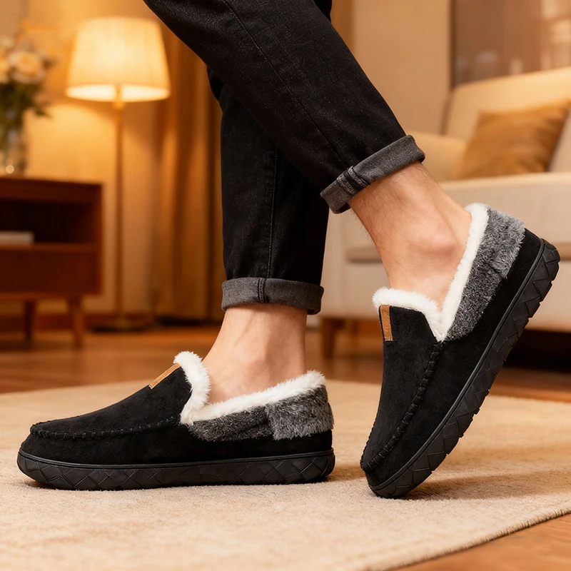 รองเท้าแตะผู้ชายแบบเย็บมือ บุข - Sewing Fleece บทวิจารณ์และราคา