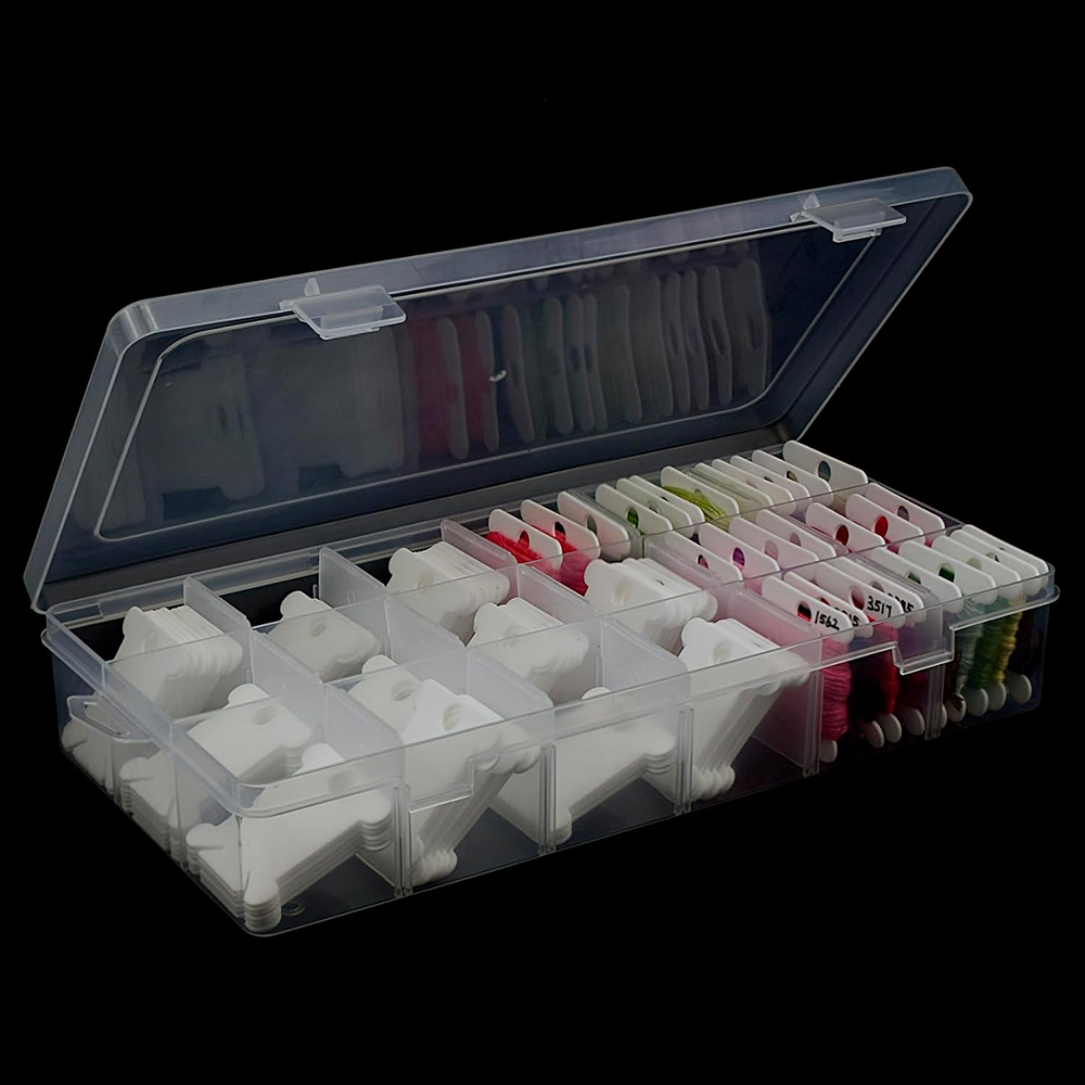 กล่องเก็บไหมปักผ้า 18 ช่อง พร้ - Bobbin Organizer Box บทวิจารณ์และราคา