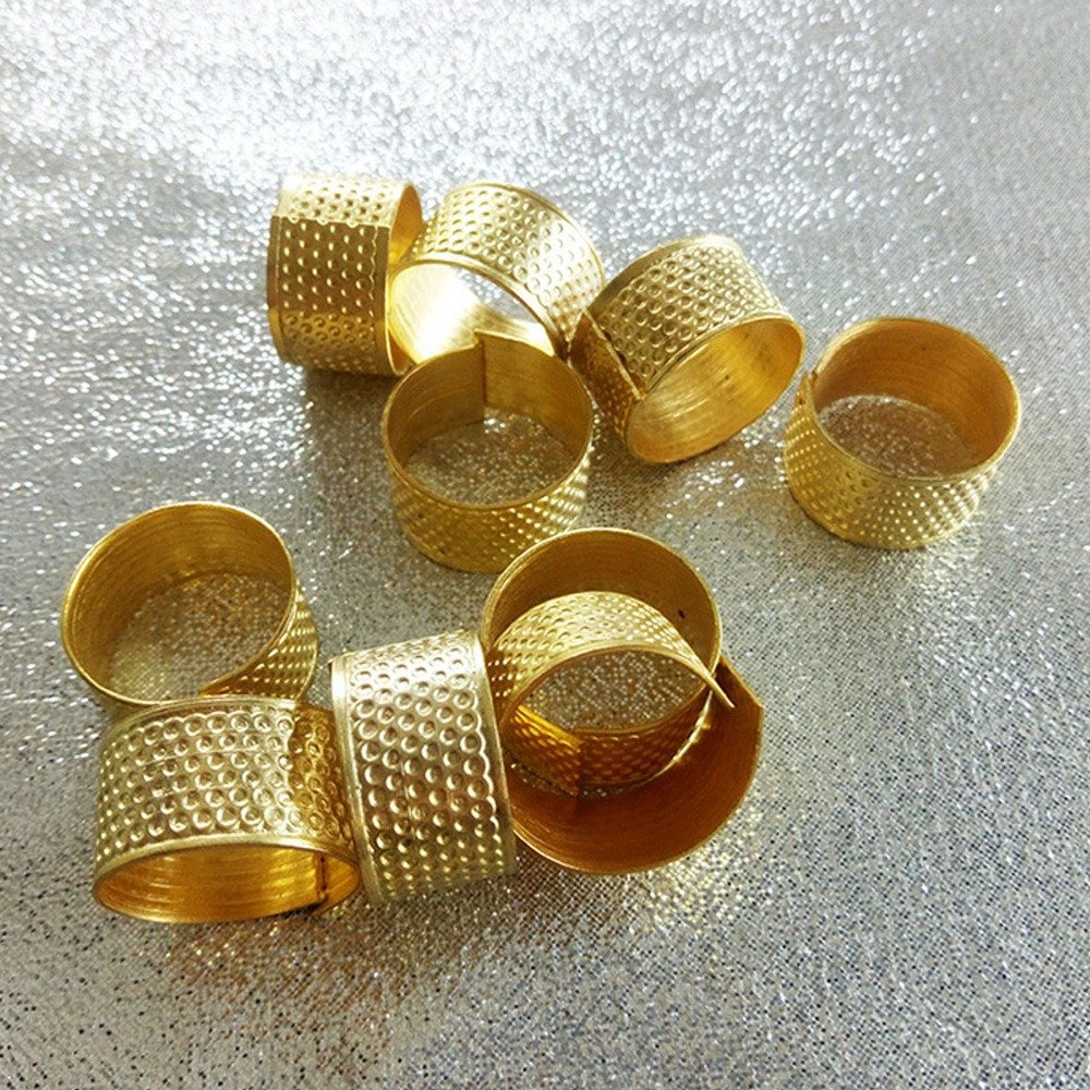 20 ชิ้น ปลอกนิ้วปรับระดับได้สไ - Sewing Thimble Metal บทวิจารณ์และราคา