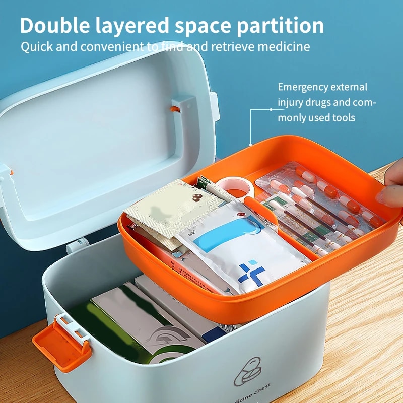 กล่องยาพลาสติกแบบพกพาชุดปฐมพยา - Bobbin Organizer Box บทวิจารณ์และราคา