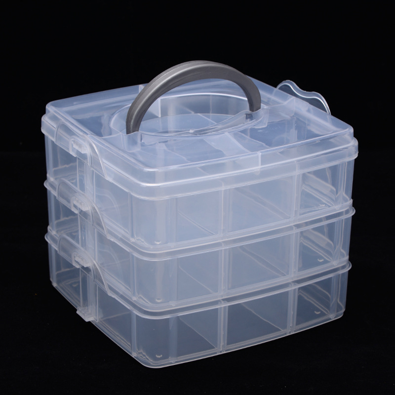 3ชั้น18ช่องพลาสติกเย็บปักถักร้ - Bobbin Organizer Box บทวิจารณ์และราคา