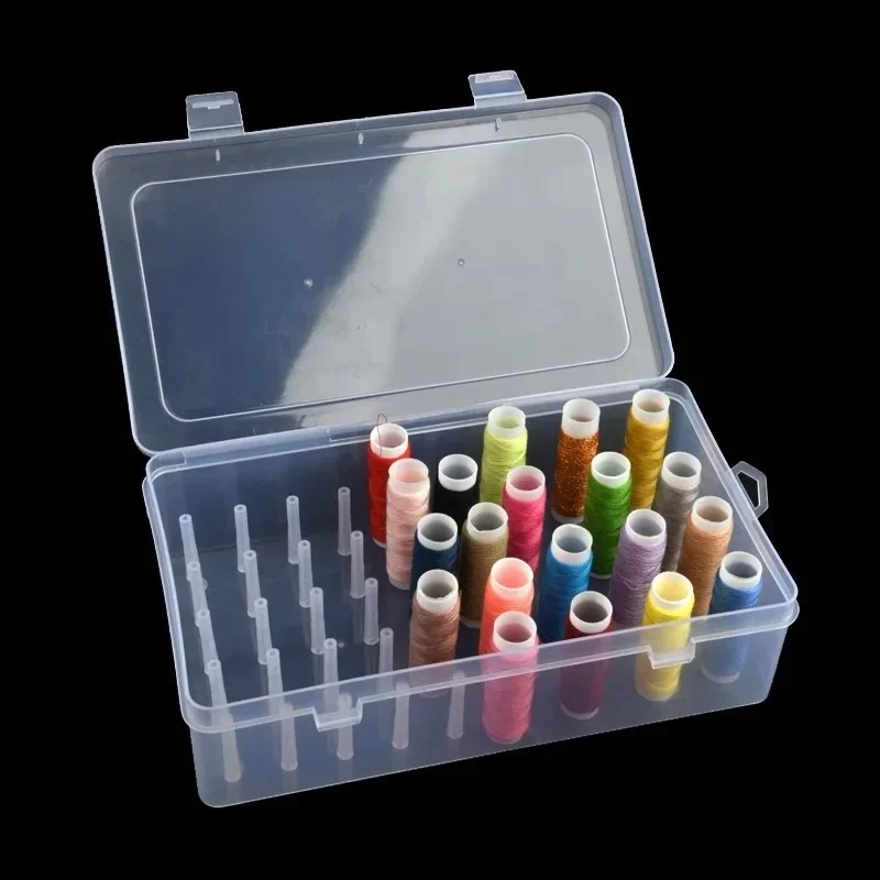 ใหม่ด้ายเย็บกล่อง 42 ชิ้น Spoo - Bobbin Organizer Box บทวิจารณ์และราคา