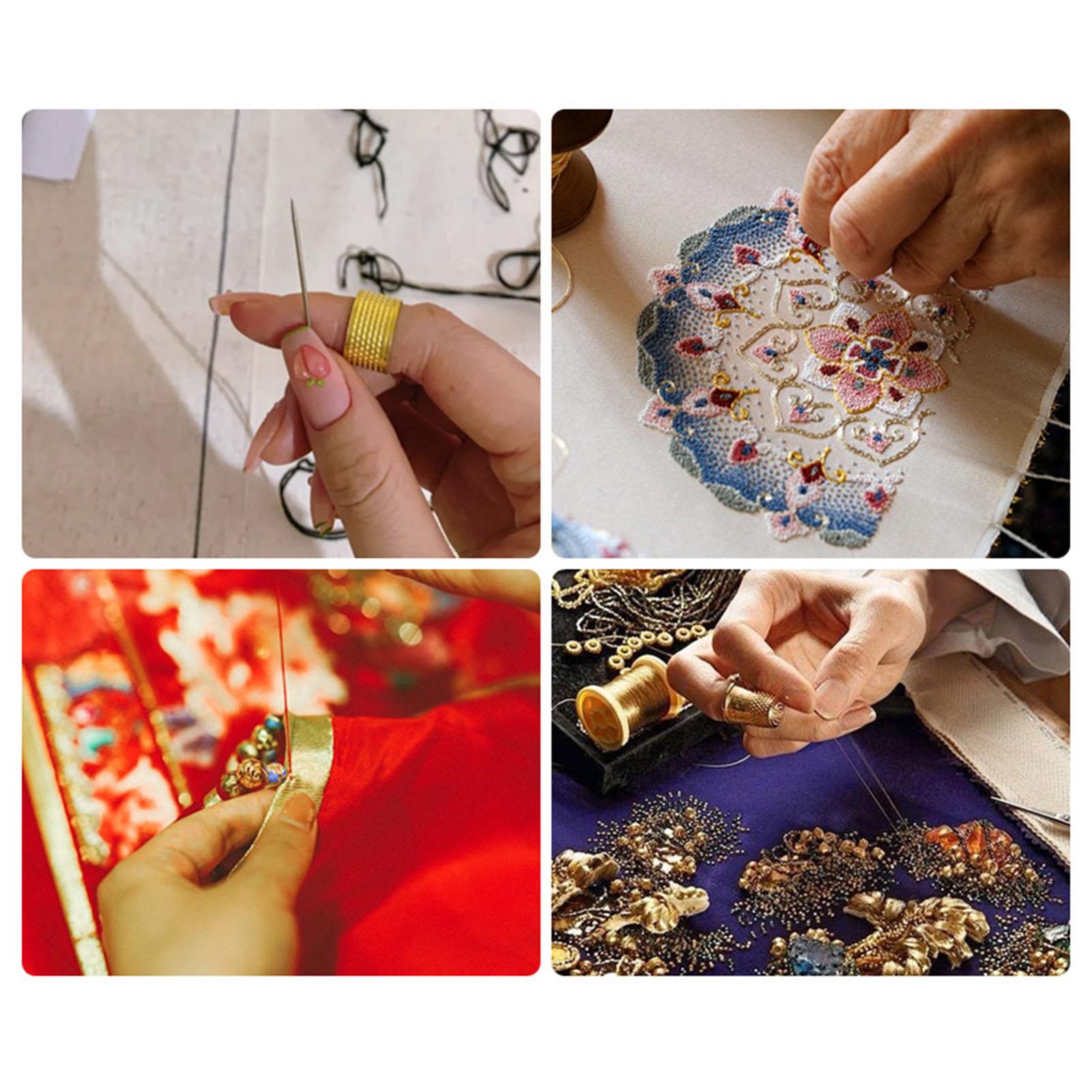 ปลอกนิ้วโลหะสไตล์โบราณสำหรับเย - Sewing Thimble Metal บทวิจารณ์และราคา