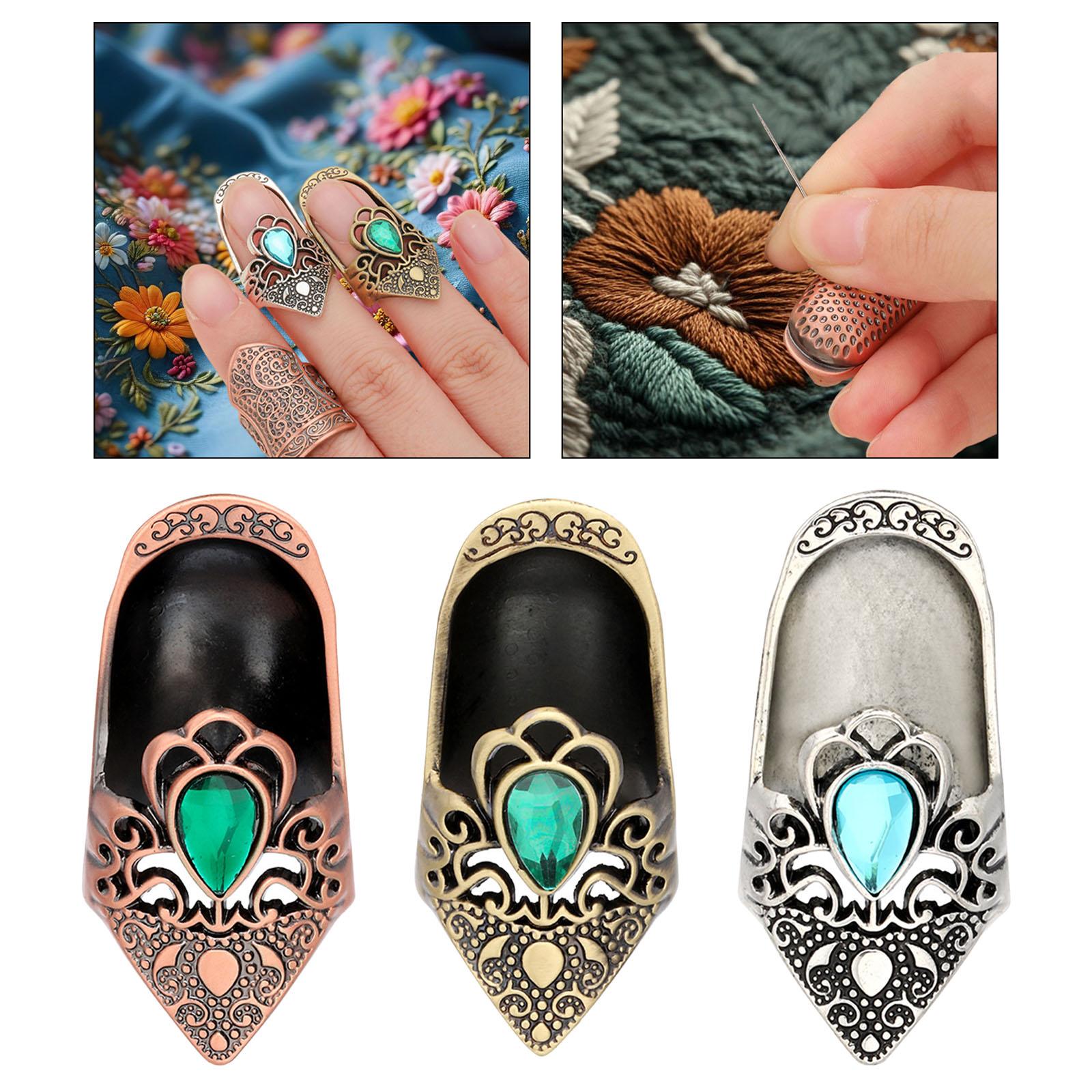 ปลอกนิ้วโลหะสไตล์โบราณสำหรับเย - Sewing Thimble Metal บทวิจารณ์และราคา