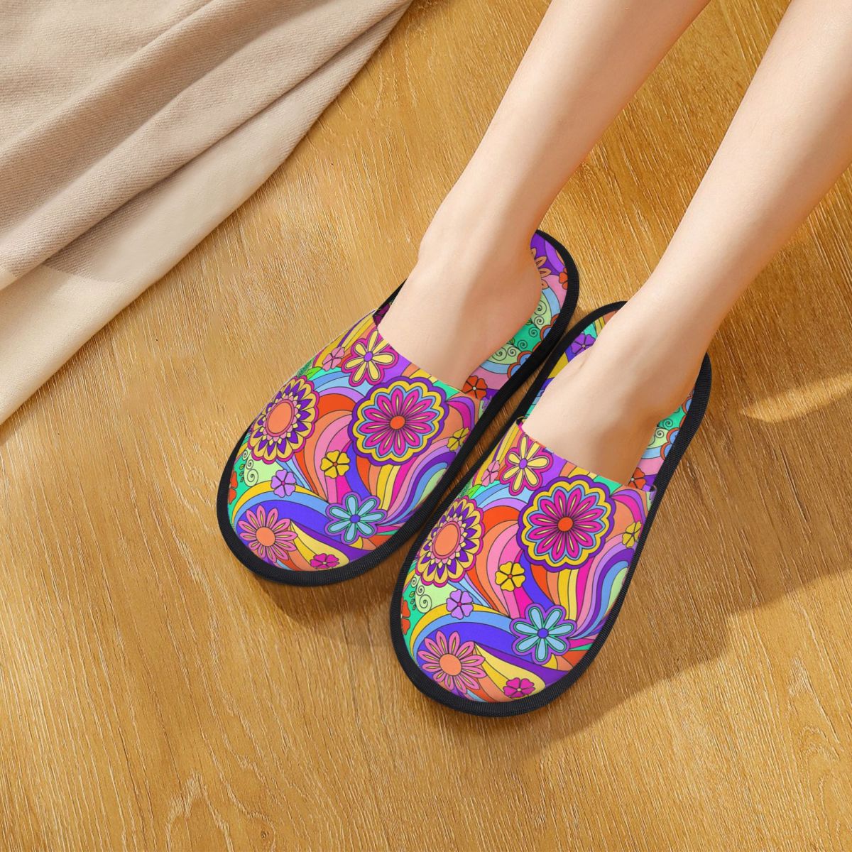รองเท้าแตะลายดอกไม้สไตล์กรูวี่ - Sewing Custom บทวิจารณ์และราคา