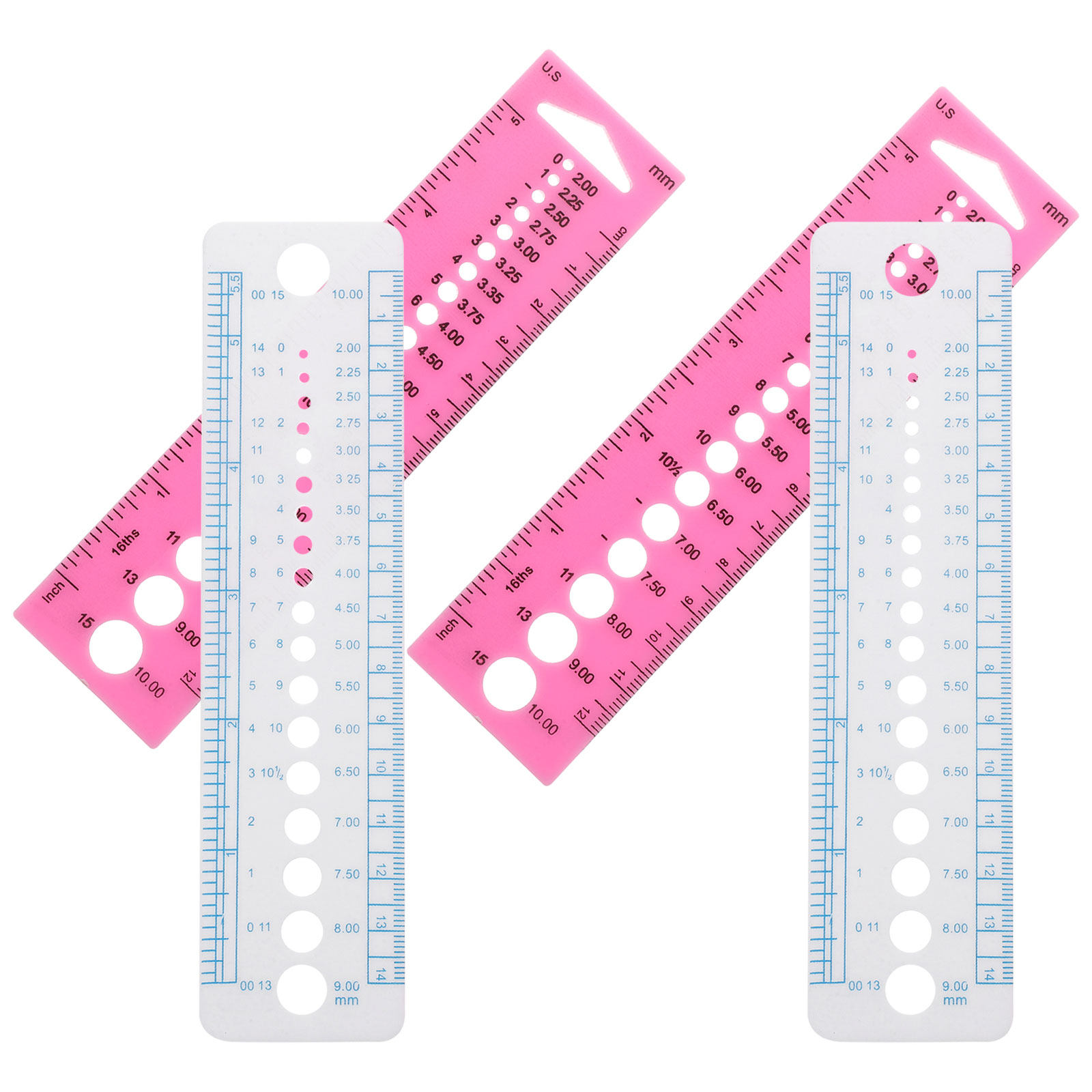 ไม้บรรทัดวัดขนาดเข็มถักไหมพรม  - Sewing Gauge Ruler บทวิจารณ์และราคา
