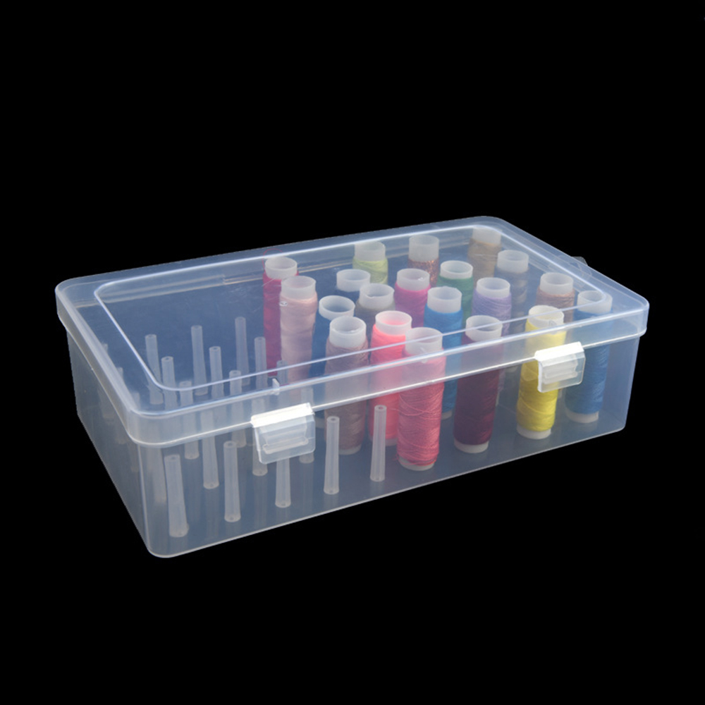 ใหม่ด้ายเย็บกล่อง 42 ชิ้น Spoo - Bobbin Organizer Box บทวิจารณ์และราคา