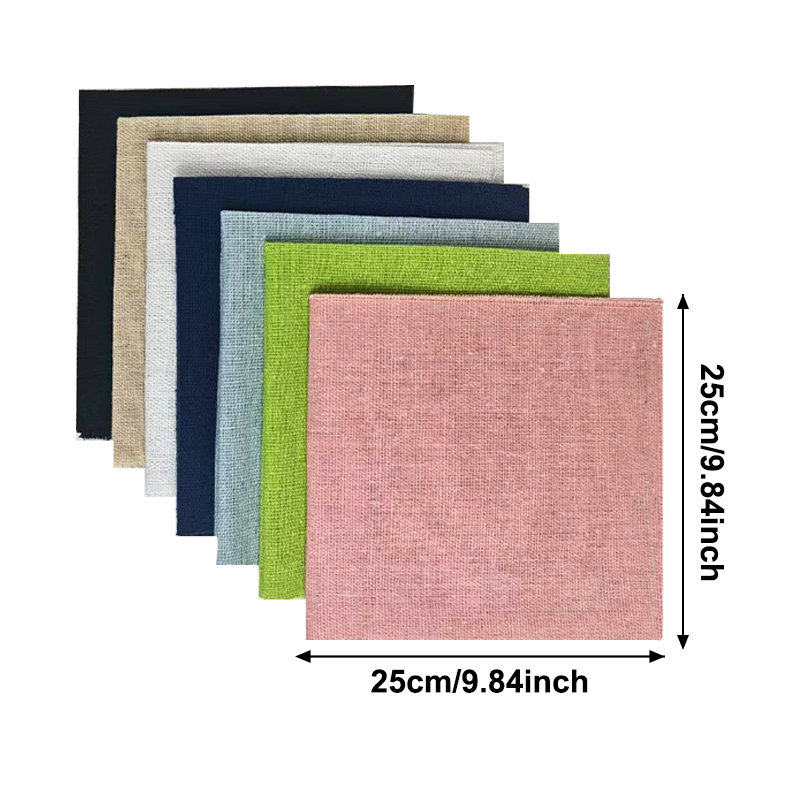 ชุดผ้าลินิน 7 ชิ้น ขนาด 25*25  - Is Sewing Textile Art บทวิจารณ์และราคา