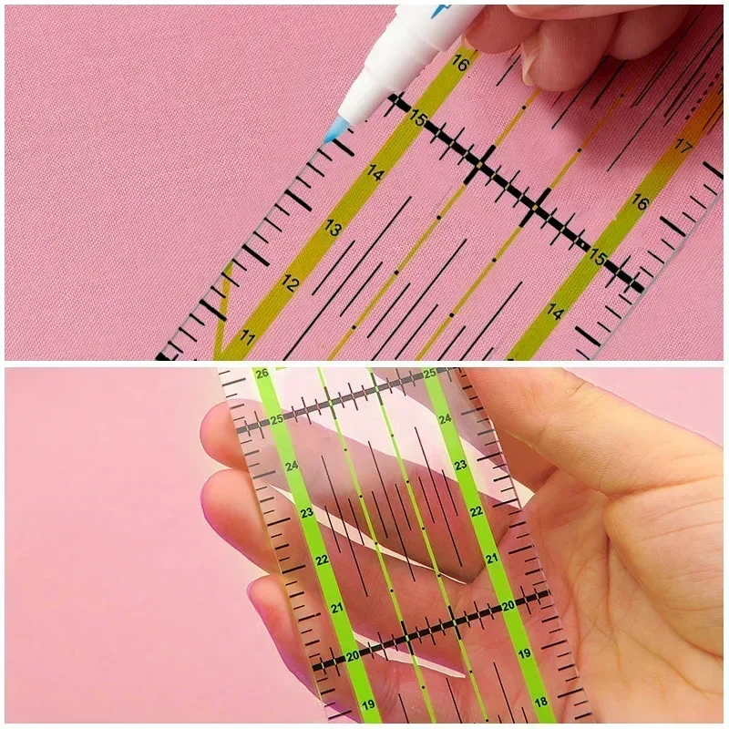 1/2pcs 15cm Quilting Patchwork - Sewing Gauge Ruler บทวิจารณ์และราคา