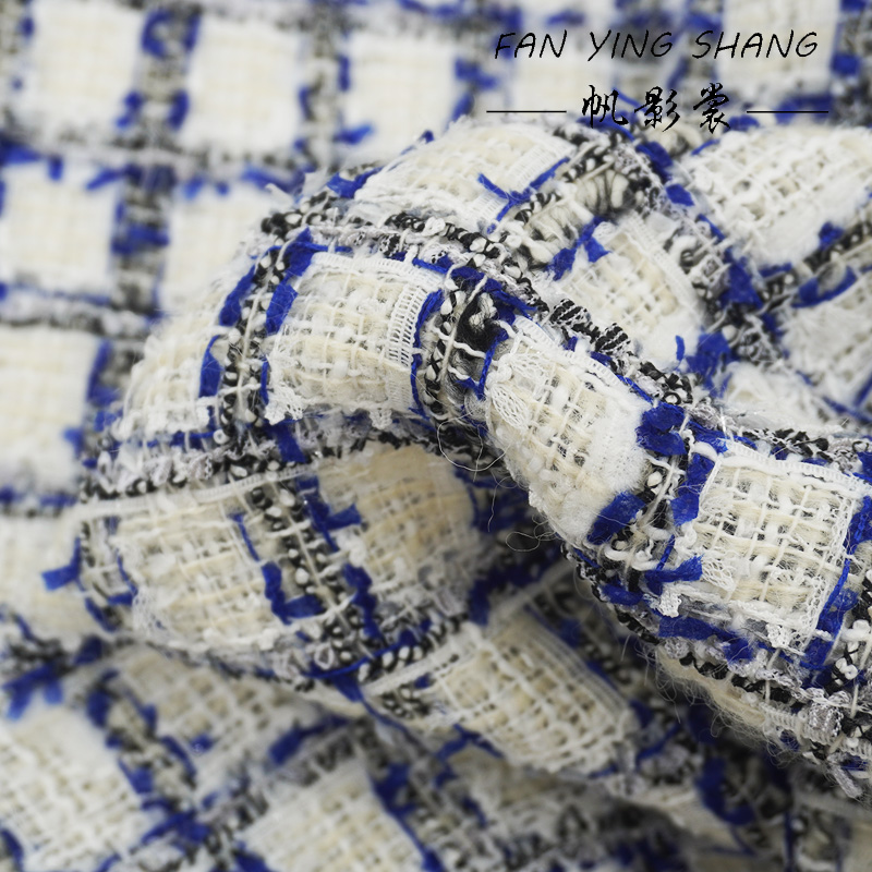 ผ้าทวีดขนสัตว์ลายตารางสีน้ำเงิ - Sewing Tweed บทวิจารณ์และราคา