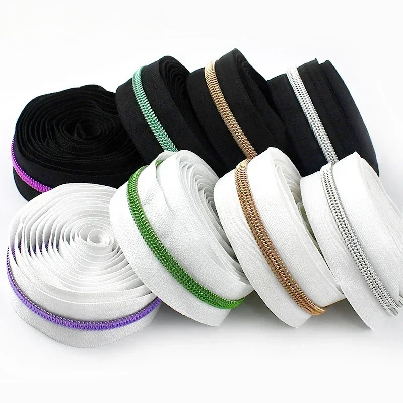 5/10/20 เมตร เทปซิปสีดำ/ขาว 5  - Textile And Sewing Supply บทวิจารณ์และราคา