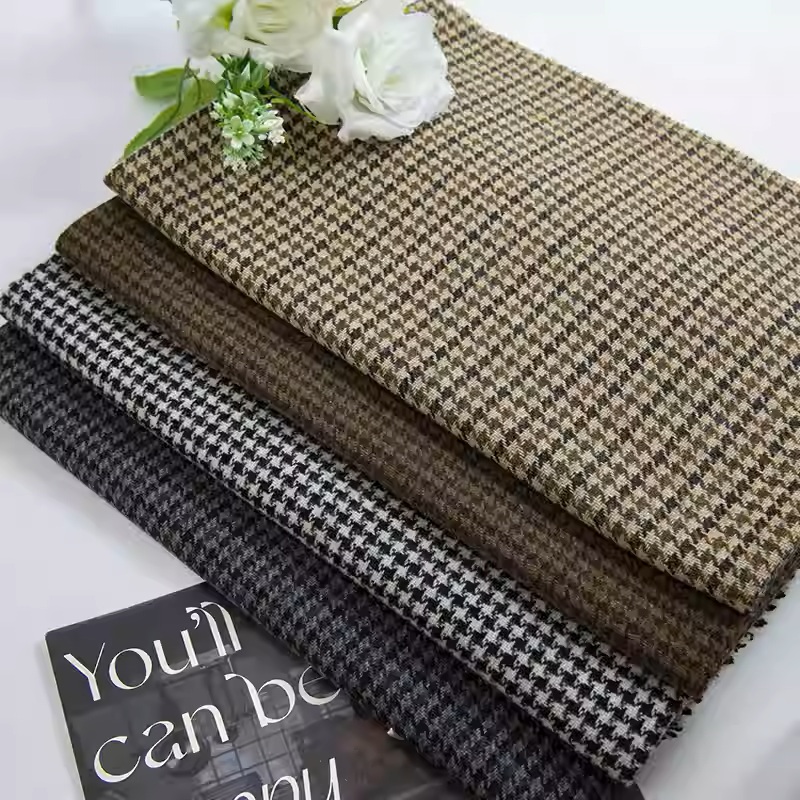 ผ้าทวีดถักลายฮาวด์ทูธสีน้ำตาลอ - Sewing Tweed บทวิจารณ์และราคา