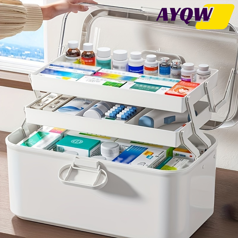 กล่องเก็บยาฝาใสความจุขนาดใหญ่/ - Bobbin Organizer Box บทวิจารณ์และราคา