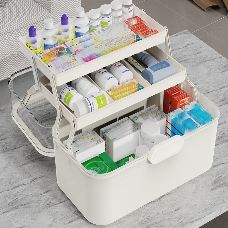 กล่องเก็บยาฝาใสความจุขนาดใหญ่/ - Bobbin Organizer Box บทวิจารณ์และราคา