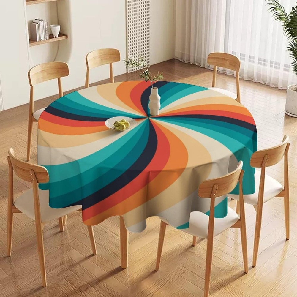 ผ้าปูโต๊ะทรงกลมลายวินเทจ 70s โ - Century Textile & Sewing Supply บทวิจารณ์และราคา