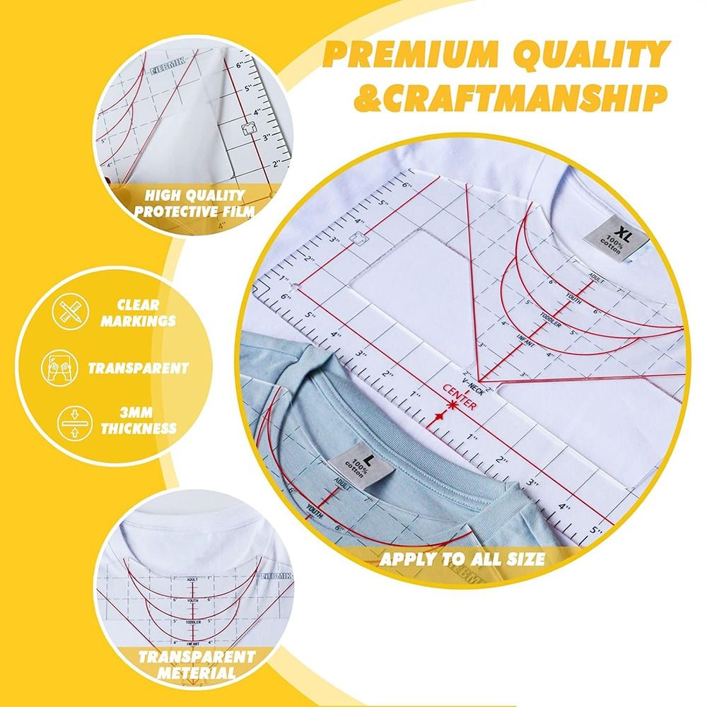 คู่มือไม้บรรทัดเสื้อยืดสำหรับก - Sewing Tt บทวิจารณ์และราคา