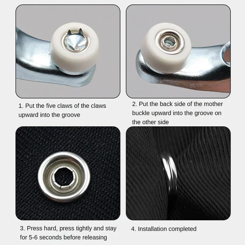 ห้าแฉกปุ่มติดตั้งคีมโลหะปุ่ม S - Snap Button Plier บทวิจารณ์และราคา
