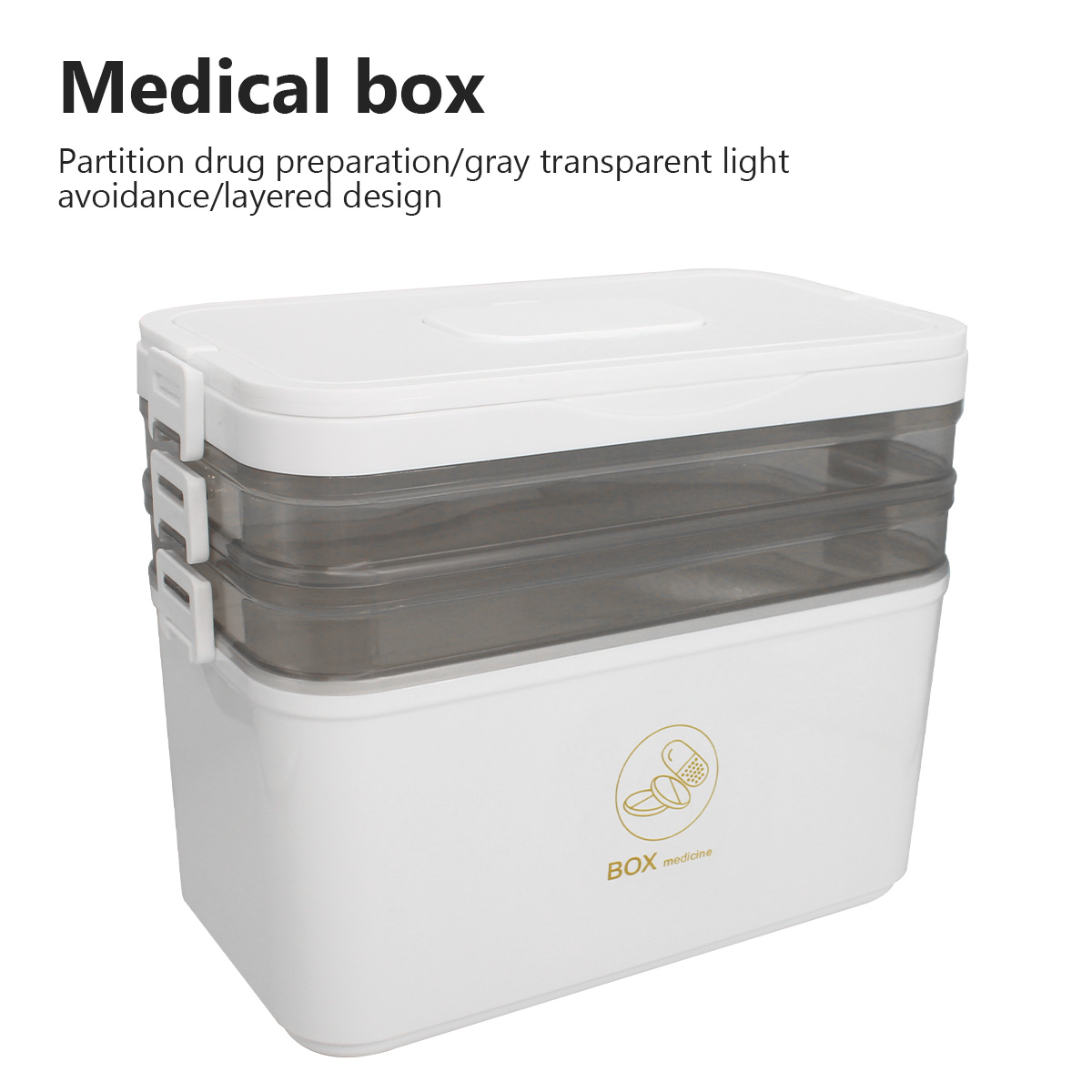 กล่องยาแบบพกพาความจุขนาดใหญ่ชุ - Bobbin Organizer Box บทวิจารณ์และราคา