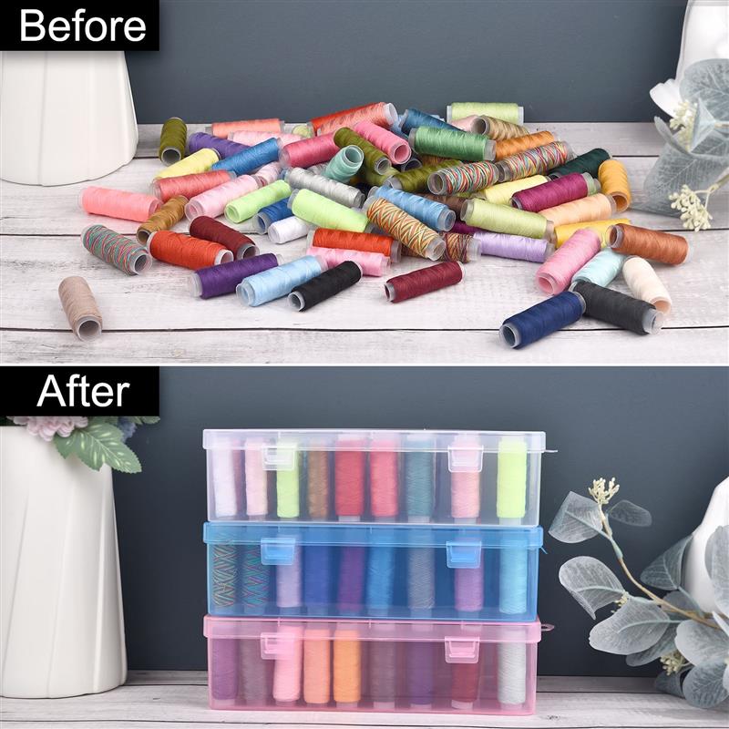 กล่องเก็บด้ายเย็บผ้าแบบ42แกนหล - Bobbin Organizer Box บทวิจารณ์และราคา